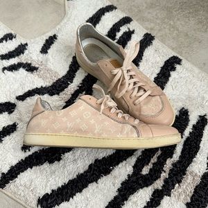 Vintage Louis Vuitton pink tennis sneaker